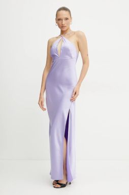 Šaty Patrizia Pepe fialová farba, maxi, priliehavé, 2A2877 A563