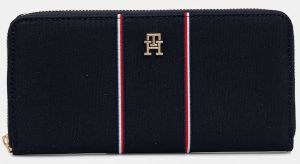 Peňaženka Tommy Hilfiger dámska, tmavomodrá farba, AW0AW17954