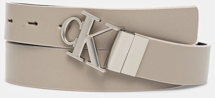 Obojstranný kožený opasok Calvin Klein Jeans dámsky, čierna farba, K60K612288