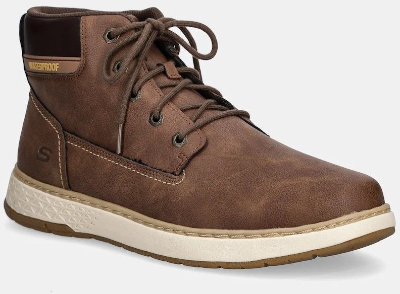 Topánky Skechers GARLAN DENO šedá farba, 205235