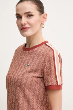 Tričko Lacoste dámske, oranžová farba, TF3244