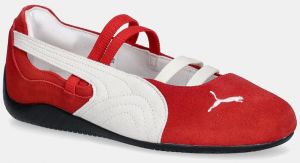 Semišové baleríny Puma Speedcat Ballet čierna farba, 401287