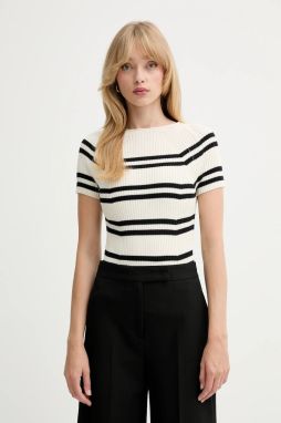 Sveter MAX&Co. béžová farba, ľahký, s polorolákom, 2526366051200