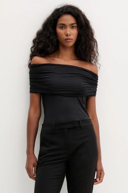 Top MAX&Co. čierna farba, španielsky výstrih, 2526946071200