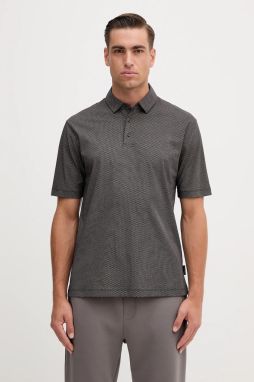 Bavlnené polo tričko Armani Exchange tmavomodrá farba, vzorované, XM000735 AF10356