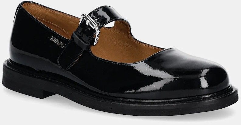 Kožené balerínky Kenzo Meari Mary Jane čierna farba, FF62BA710L69.99