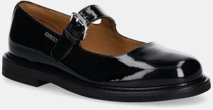 Kožené balerínky Kenzo Meari Mary Jane čierna farba, FF62BA710L69.99