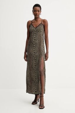 Šaty ZADIG&VOLTAIRE zelená farba, maxi, áčkový strih, WWDR02591