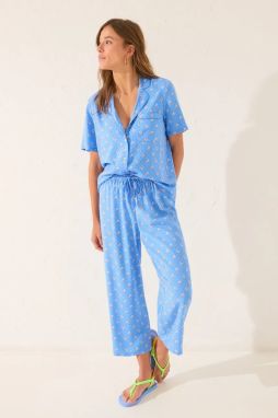 Pyžamo women'secret dámske, modrá farba, 4852091