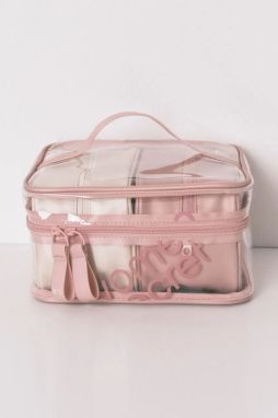 Kozmetická taška women'secret 2-pak ružová farba, 4842939
