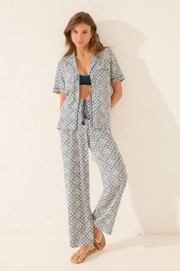 Pyžamo women'secret dámske, tmavomodrá farba, 4852092