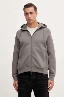 Mikina Armani Exchange šedá farba, s kapucňou, jednofarebná, XM001891 AF10818