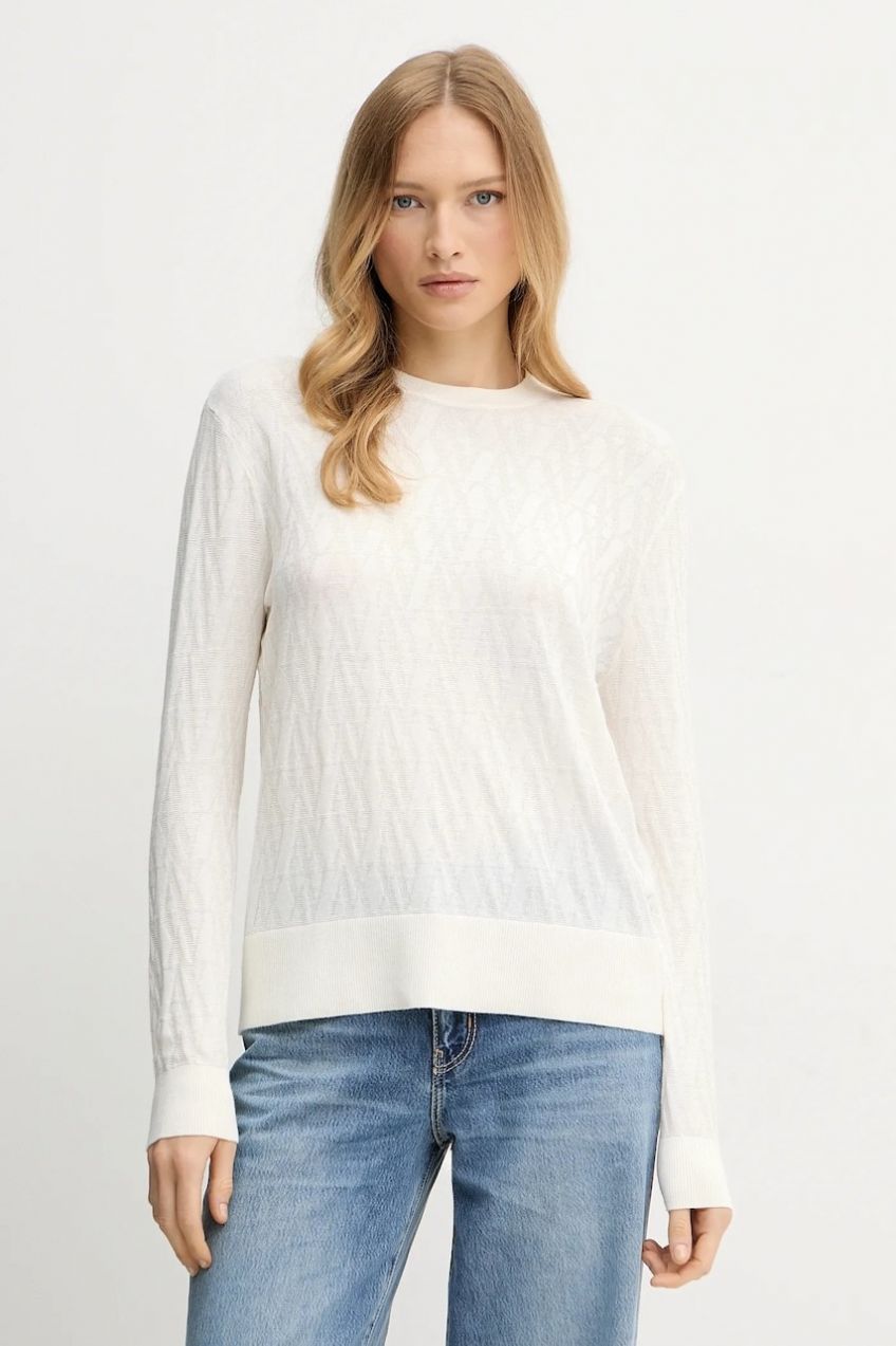 Sveter Armani Exchange béžová farba, ľahký, XW001317 AF16619