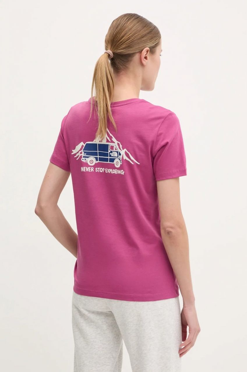 Tričko The North Face Outdoor Graphic dámske, ružová farba, NF0A8C226EO1