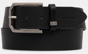 Kožený opasok Armani Exchange čierna farba, XM001742 AF17991