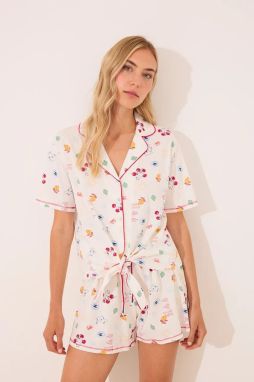 Bavlnené pyžamo women'secret biela farba, bavlnené, 3132114