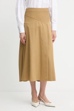 Sukňa MAX&Co. zelená farba, midi, áčkový strih, 2526106081200