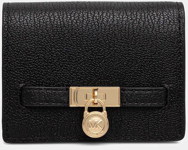 Kožená peňaženka MICHAEL Michael Kors čierna farba, 32F5GNXD1L