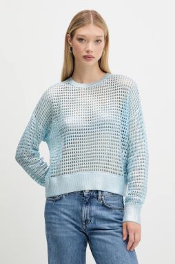 Sveter Desigual WHISTLER modrá farba, ľahký, 25WWJF40