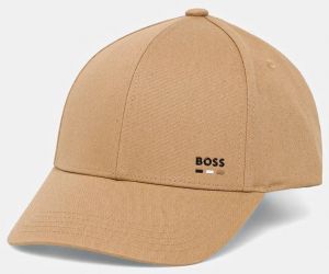 Bavlnená šiltovka BOSS čierna farba, s nášivkou, 50539428