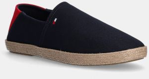 Espadrilky Tommy Hilfiger HILFIGER ESPADRILLE CORE TEXTILE tmavomodrá farba, FM0FM05353