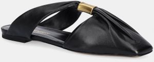 Kožené šľapky Emporio Armani dámske, čierna farba, X3R036 XF271 00002