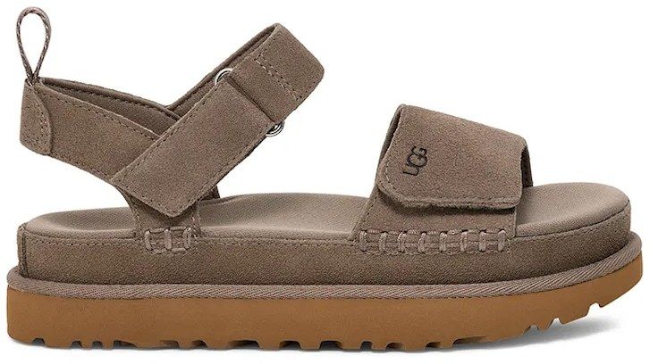 Sandále UGG Goldenstar dámske, hnedá farba, na platforme, 1136783-SKP