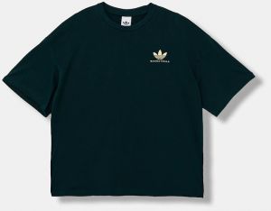 Tričko adidas Originals Intercon Tee pánske, zelená farba, s potlačou, JW6647