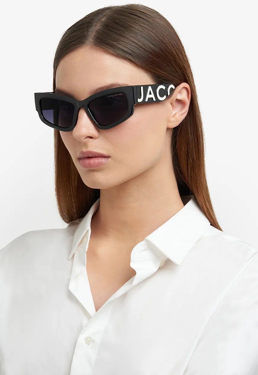 Slnečné okuliare Marc Jacobs dámske, čierna farba, MARC 796/S
