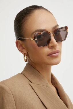 Slnečné okuliare Dolce & Gabbana dámske, hnedá farba, 0DG4474