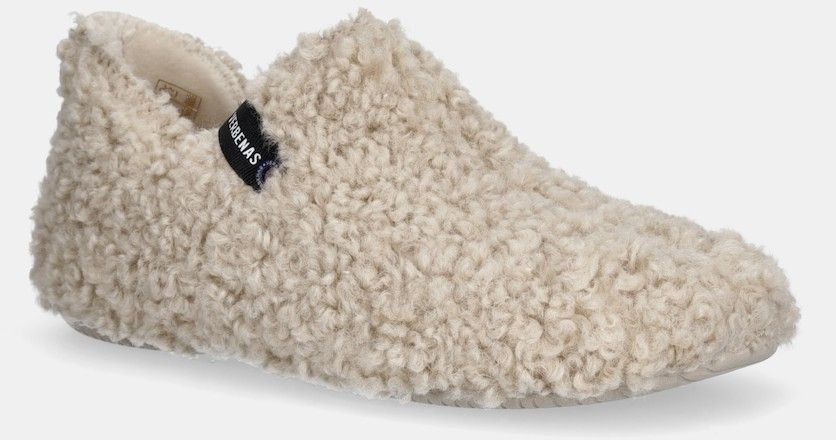 Papuče Verbenas YOI CURLY BEIG béžová farba, 5861240660