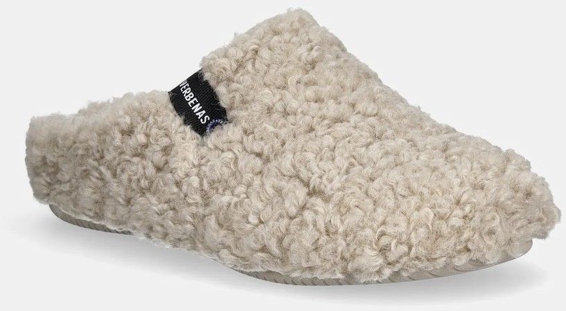 Papuče Verbenas YORK CURLY béžová farba, 5860500660