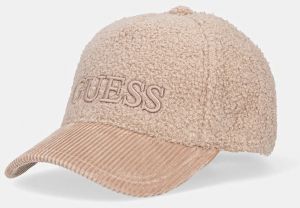 Šiltovka Guess béžová farba, jednofarebná, AW5183 POL01