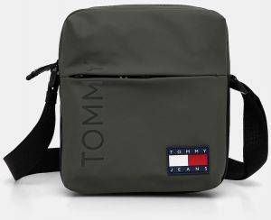 Malá taška Tommy Jeans zelená farba, AM0AM12902