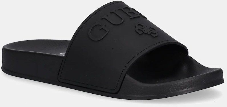 Šľapky Guess SLIPPERS dámske, čierna farba, E5GZ07 BB00F