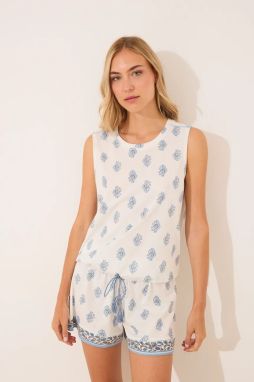 Pyžamo women'secret dámske, béžová farba, bavlnené, 3592415