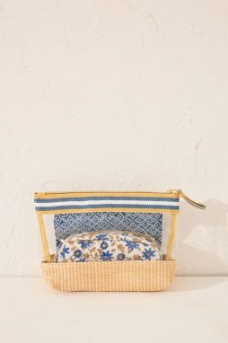 Kozmetická taška women'secret 3-pak modrá farba, 4842927