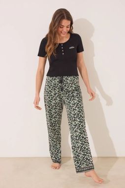 Pyžamo women'secret dámske, čierna farba, 3592390