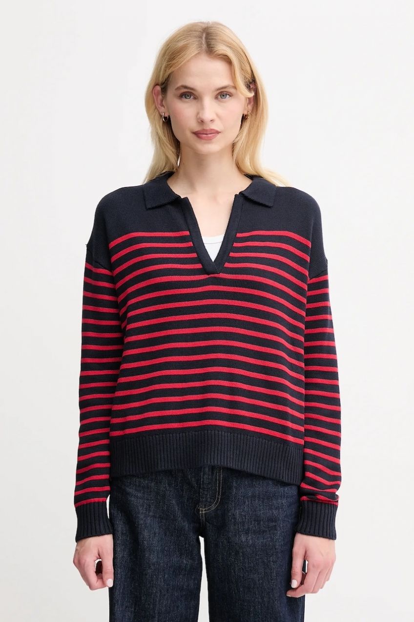 Sveter Pepe Jeans tmavomodrá farba, ľahký, PL7000012
