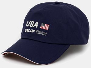 Šiltovka Tommy Hilfiger x SAIL GP tmavomodrá farba, AM0AM13975