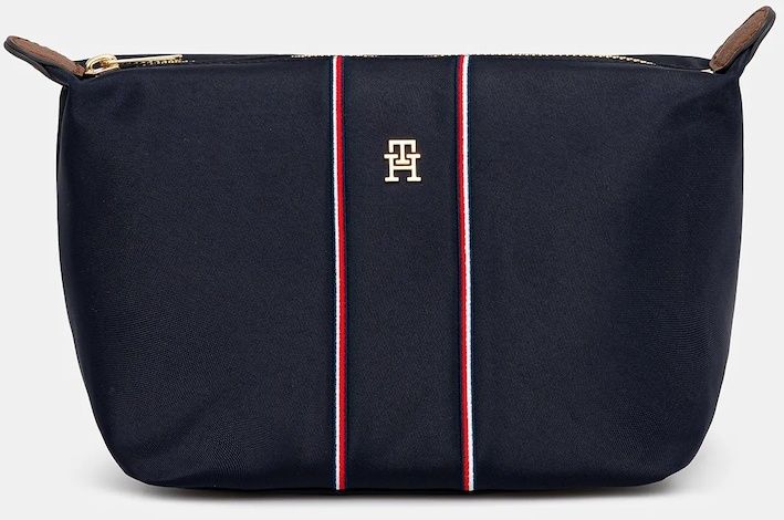 Kozmetická taška Tommy Hilfiger tmavomodrá farba, AW0AW17952