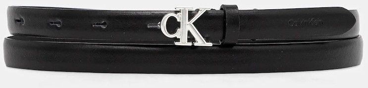 Kožený opasok Calvin Klein čierna farba, LV04F7055G