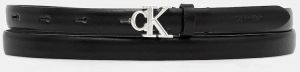 Kožený opasok Calvin Klein čierna farba, LV04F7055G
