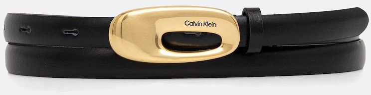 Kožený opasok Calvin Klein čierna farba, LV04F7022G
