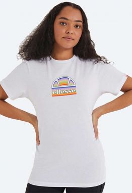 Bavlnené tričko Ellesse SGJ11887-WHITE, biela farba