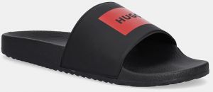 Šľapky HUGO Timein pánske, čierna farba, 50548061