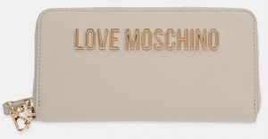 Peňaženka Love Moschino dámska béžová farba, JC5620PP1