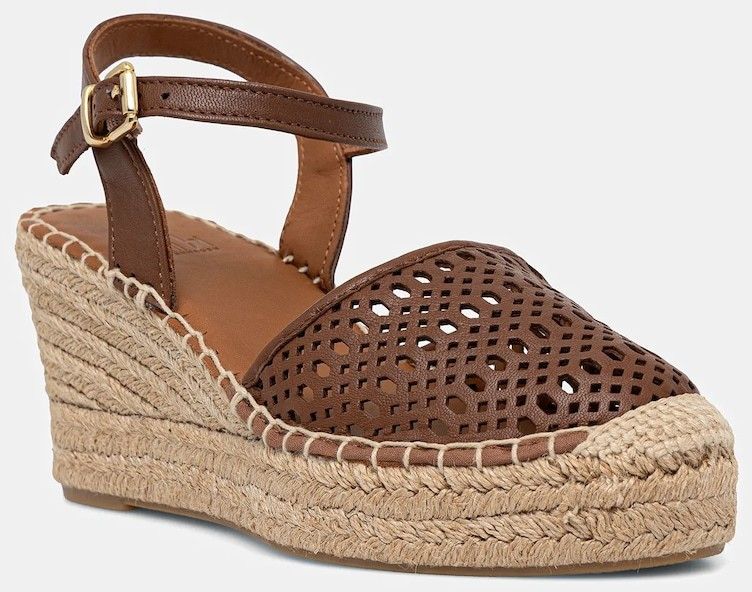 Kožené espadrilky Billi Bi hnedá farba, na kline, A8611