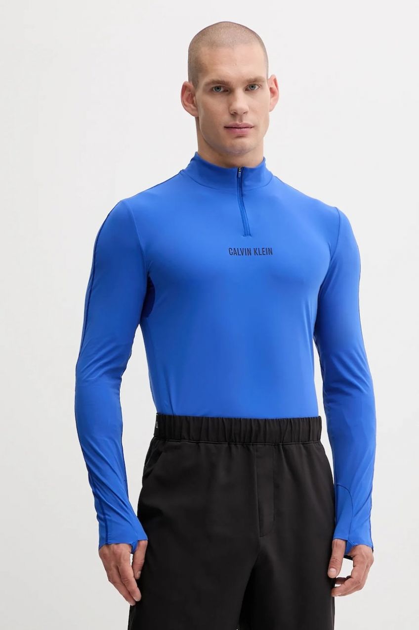 Tréningové tričko s dlhým rukávom Calvin Klein Performance s potlačou, LVGMF4K210