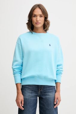Bavlnená mikina Polo Ralph Lauren tyrkysová farba, jednofarebná, 211972697